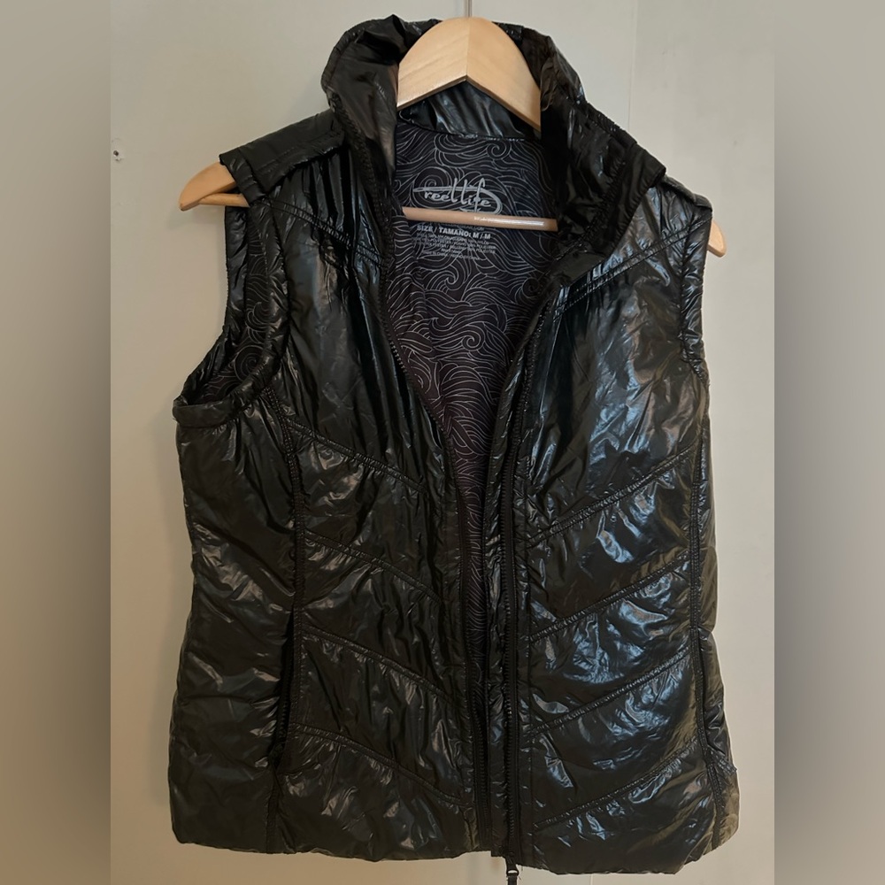 reellife Black Quilted Puffer Vest - Women's Lightweight Vest